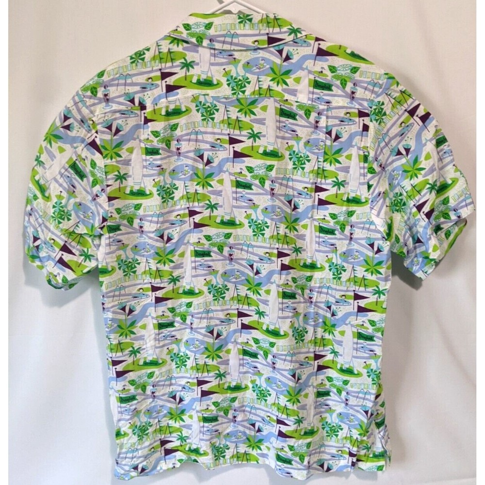 Disneyland Resort Tomorrowland Shag Hawaiian Shirt Mens Medium - Picture 5 of 6